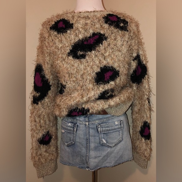 Anthropologie Leifsdottir Eyelash Oversized Button Down Cardigan,Size-Medium(?L) - Picture 3 of 10